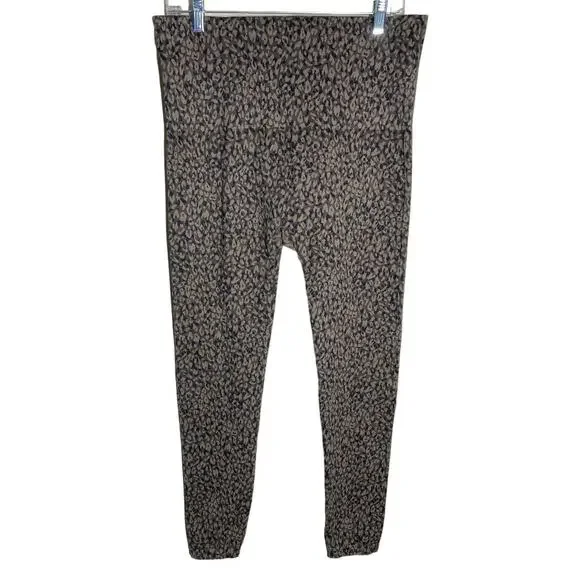 SPANX Look At Me Now Brown Black Animal Print Legging Pants 3X - Picture 2 of 5